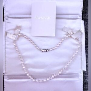 MIKIMOTO Sea Magic White Pearl Necklace